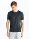 Crew Neck Short Sleeve Men's Sports Textured T-Shirt
